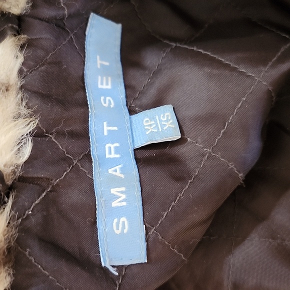 PRE-LOVED SMART SET FAUX FUR ANIMAL PRINT WOMEN'S COAT-XS - Picture 5 of 7